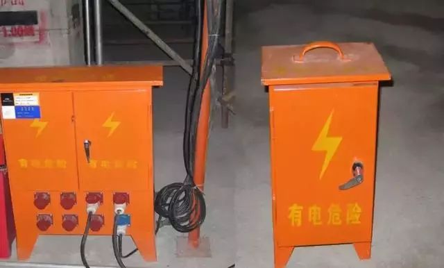 施工現場臨時用電配電箱及開關箱配置和使用說明，圖示詳圖