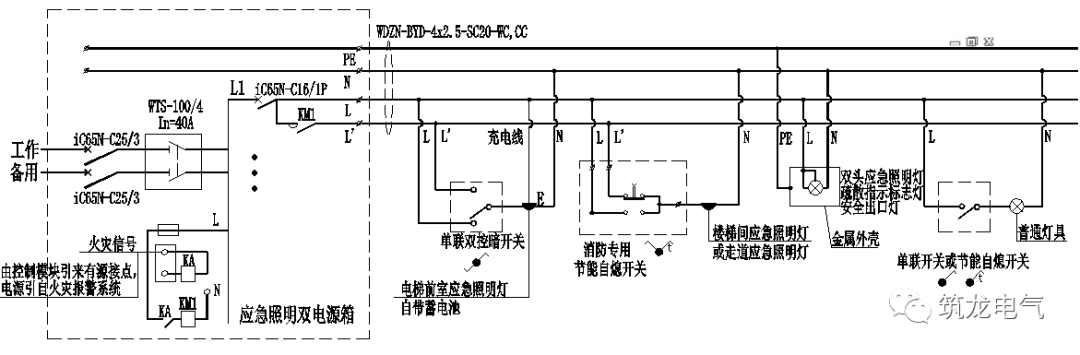 教你畫(huà)應(yīng)急照明配電箱系統(tǒng)圖！